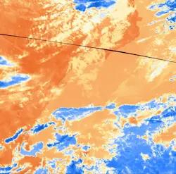 Sentinel-3 SLSTR F1 Brightness Temperature image
